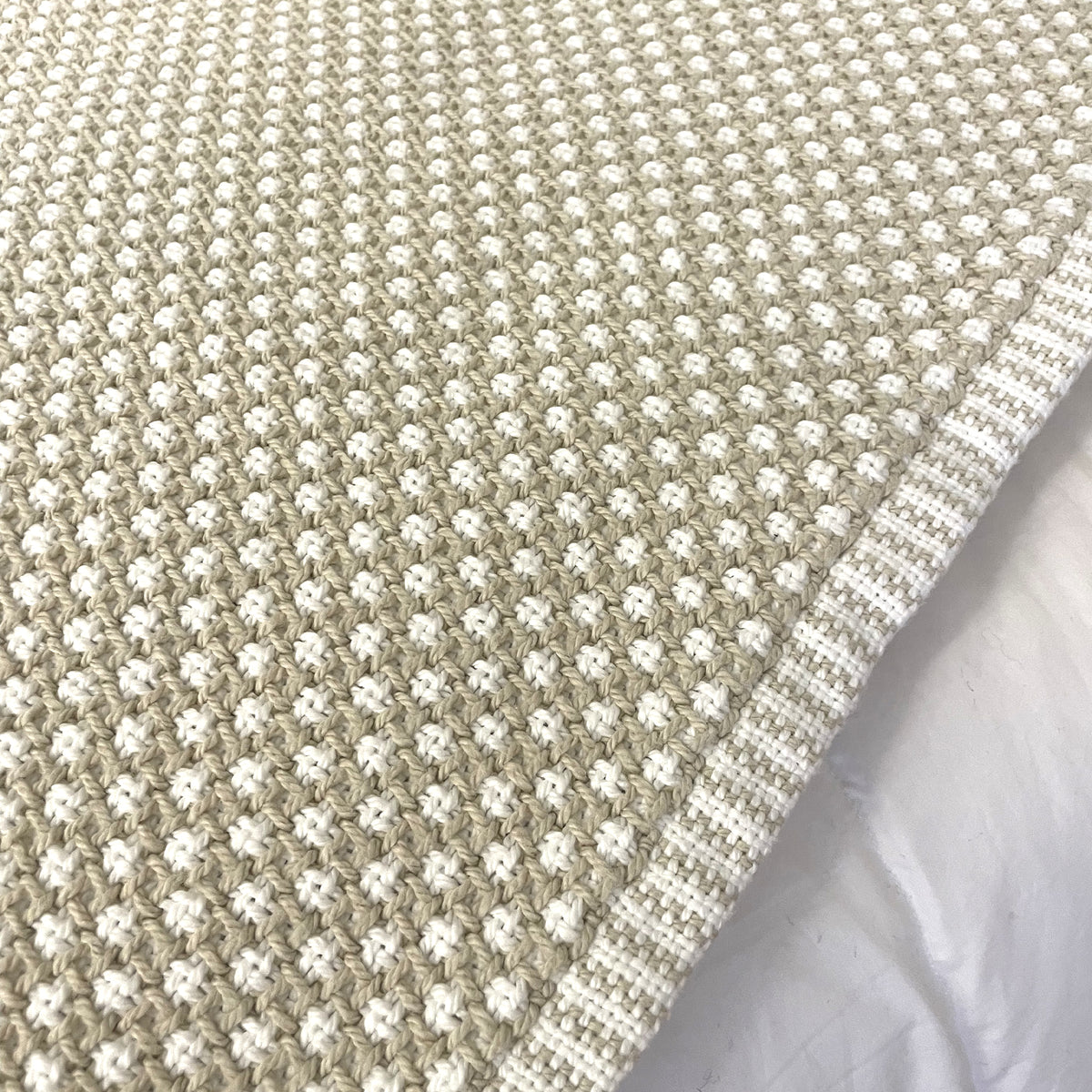 Cotton Blanket, 100% Cotton Lattice Weave