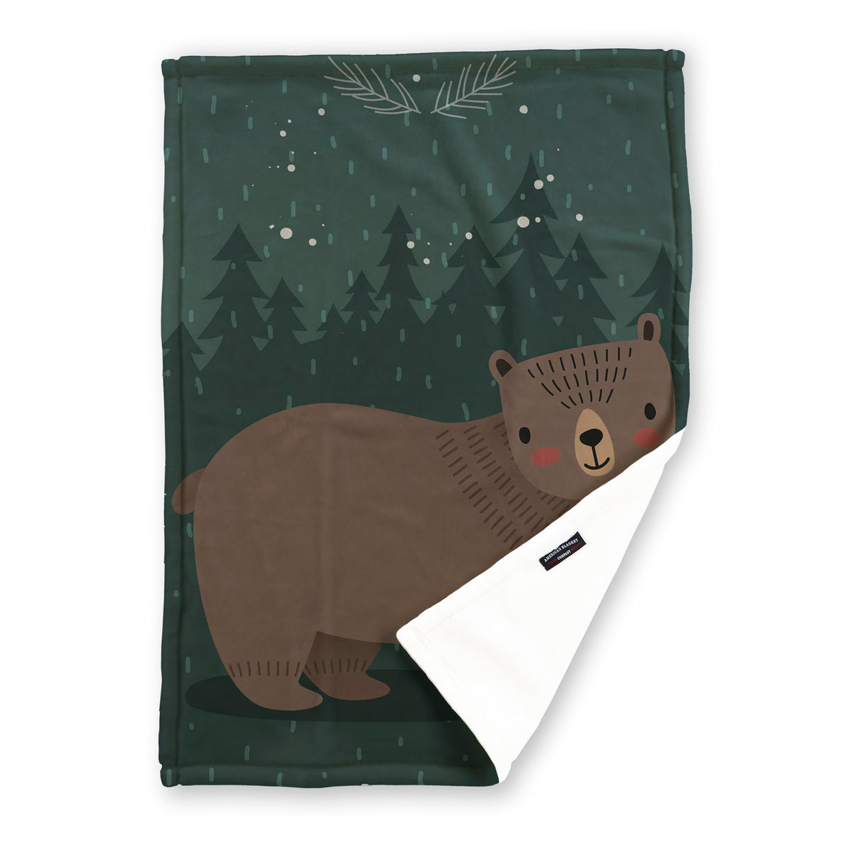 Winter Critters Printed Holiday Throws | Luster Loft