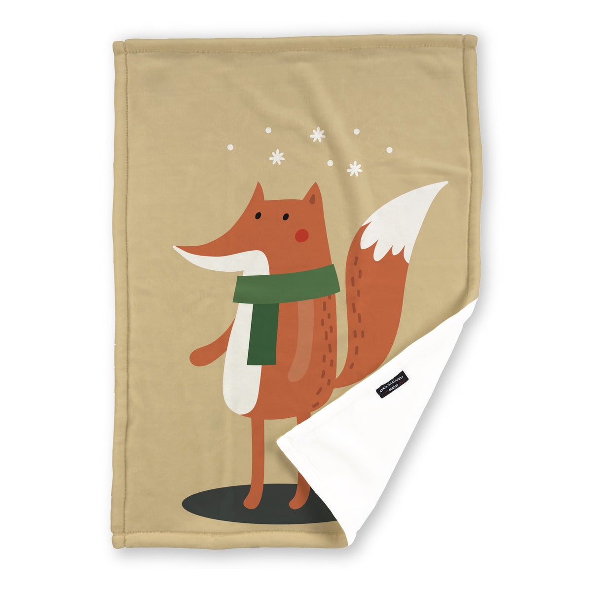 Winter Critters Printed Holiday Throws | Luster Loft