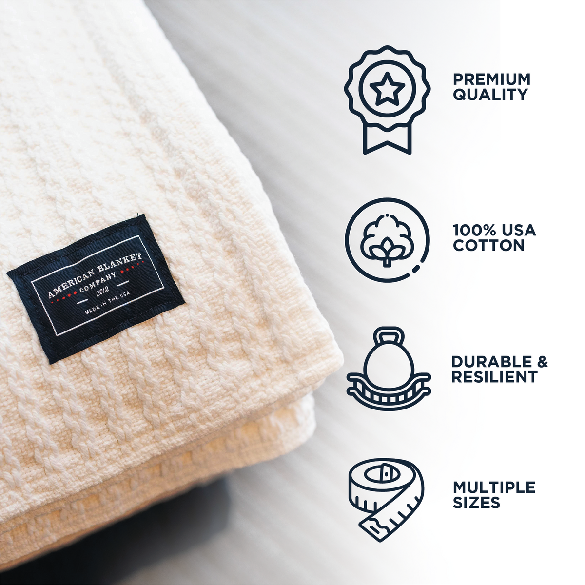 100% Cotton Blanket - infographic