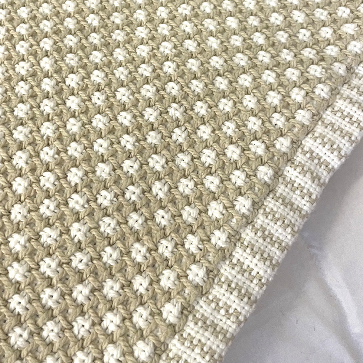 Cotton Blanket, 100% Cotton Lattice Weave