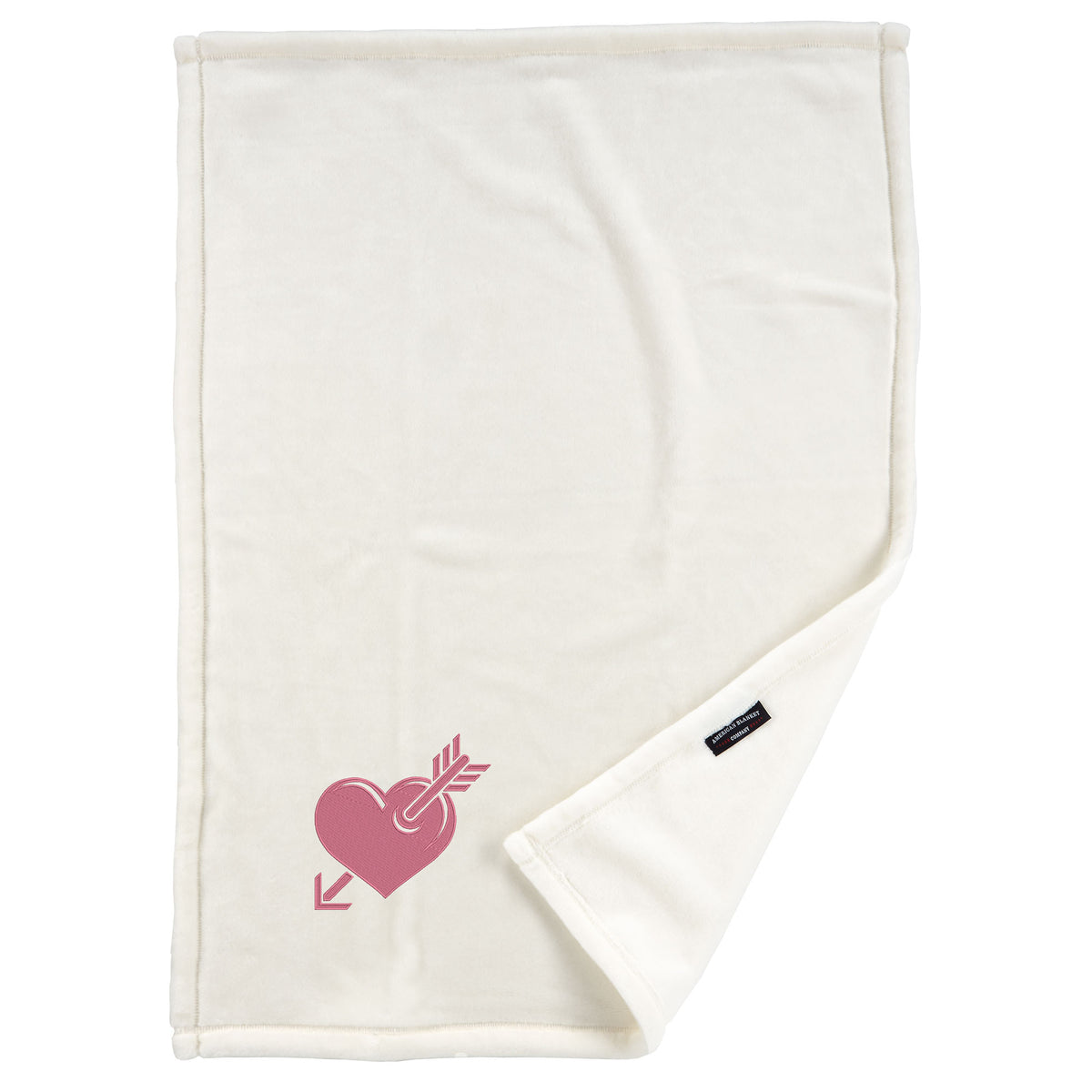 Valentine&#39;s Day Custom Embroidered Blanket- Luster Loft Fleece Blanket